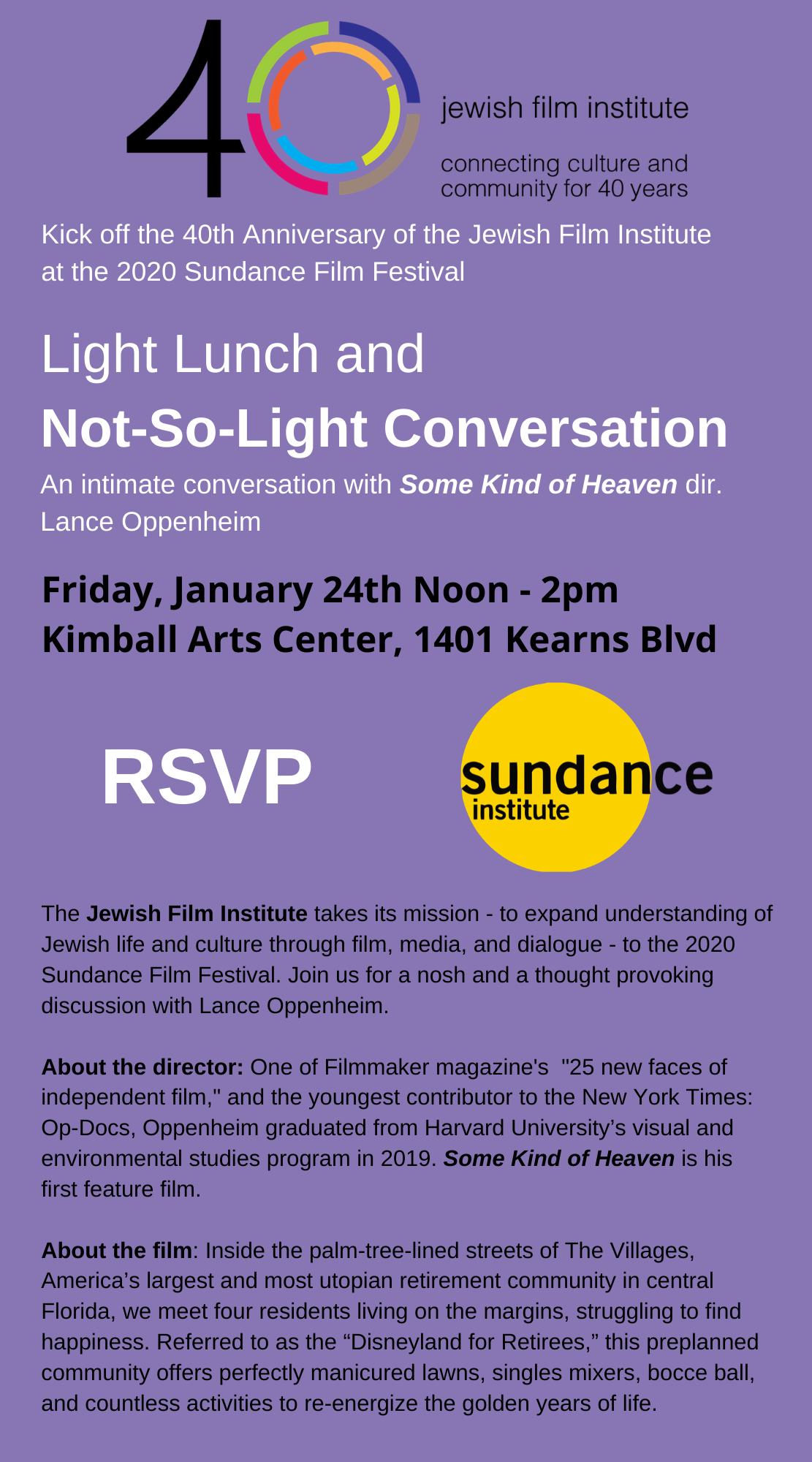 JFI Sundance 2020 Invitation