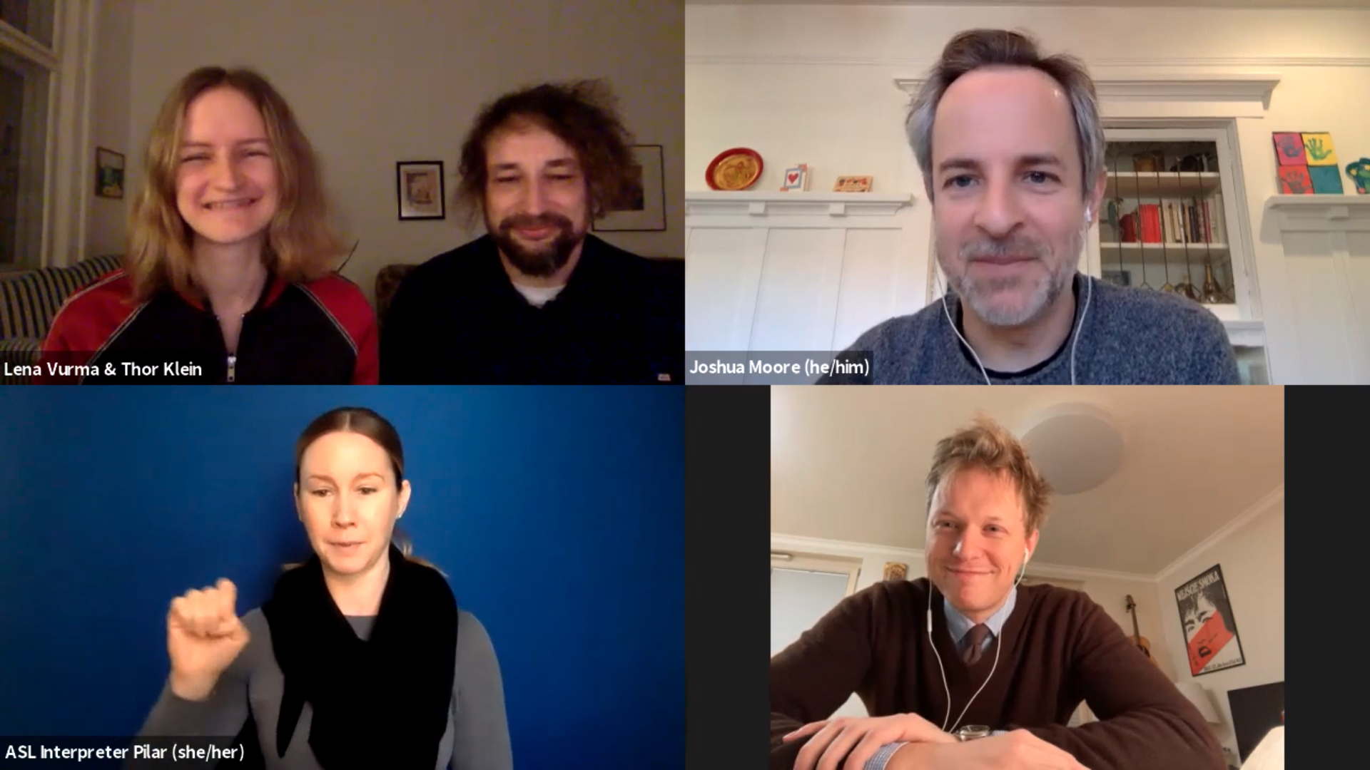 WinterFest 2021 - Adventures of a Mathematician Q&A Zoom Screenshot